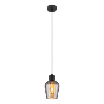 Globo - Подвесная люстра 1xE27/40W/230V диаметр 13,5 см черный