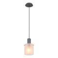 Globo - Подвесная люстра 1xE27/40W/230V диаметр 18 см белый