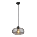 Globo - Подвесная люстра 1xE27/40W/230V диаметр 28 см серый