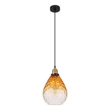 Globo - Подвесная люстра 1xE27/60W/230V диаметр 21 см оранжевый