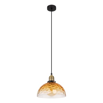 Globo - Подвесная люстра 1xE27/60W/230V диаметр 25 см оранжевый