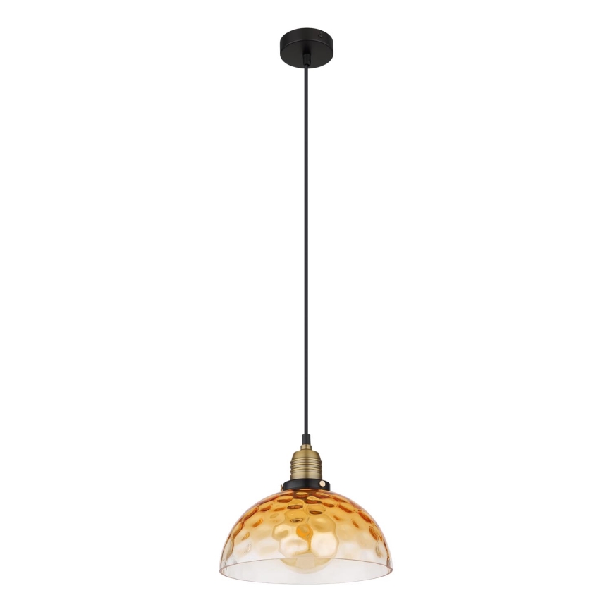 Globo - Подвесная люстра 1xE27/60W/230V диаметр 25 см оранжевый