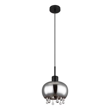 Globo - Подвесная люстра 1xE27/9W/230V диаметр 21 см черный