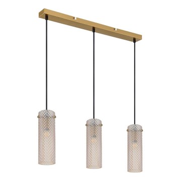 Globo - Подвесная люстра 3xE14/40W/230V золотистый