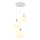 Globo - Подвесная люстра 3xE27/40W/230V белый