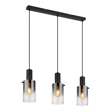 Globo - Подвесная люстра 3xE27/40W/230V черный