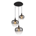 Globo - Подвесная люстра 3xE27/40W/230V диаметр 48 см черный