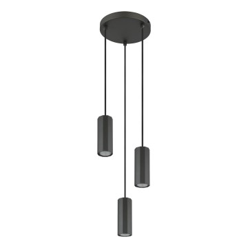 Globo - Подвесная люстра 3xGU10/25W/230V черный