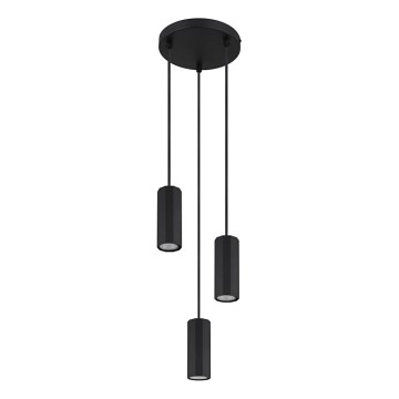 Globo - Подвесная люстра 3xGU10/25W/230V черный