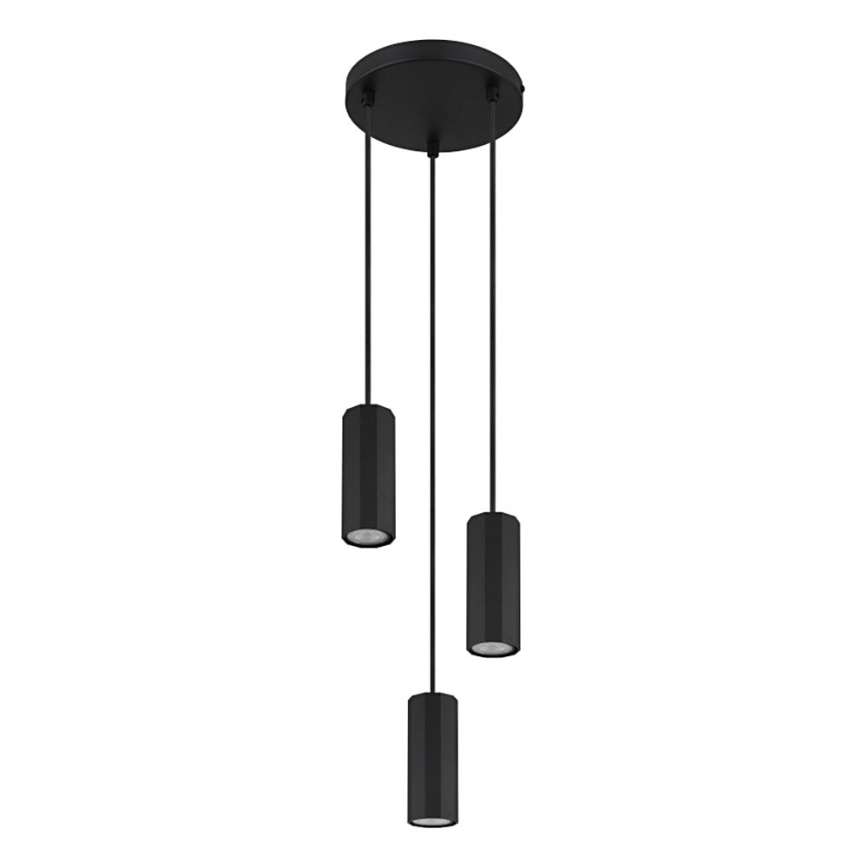 Globo - Подвесная люстра 3xGU10/25W/230V черный