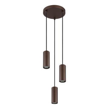 Globo - Подвесная люстра 3xGU10/25W/230V коричневый