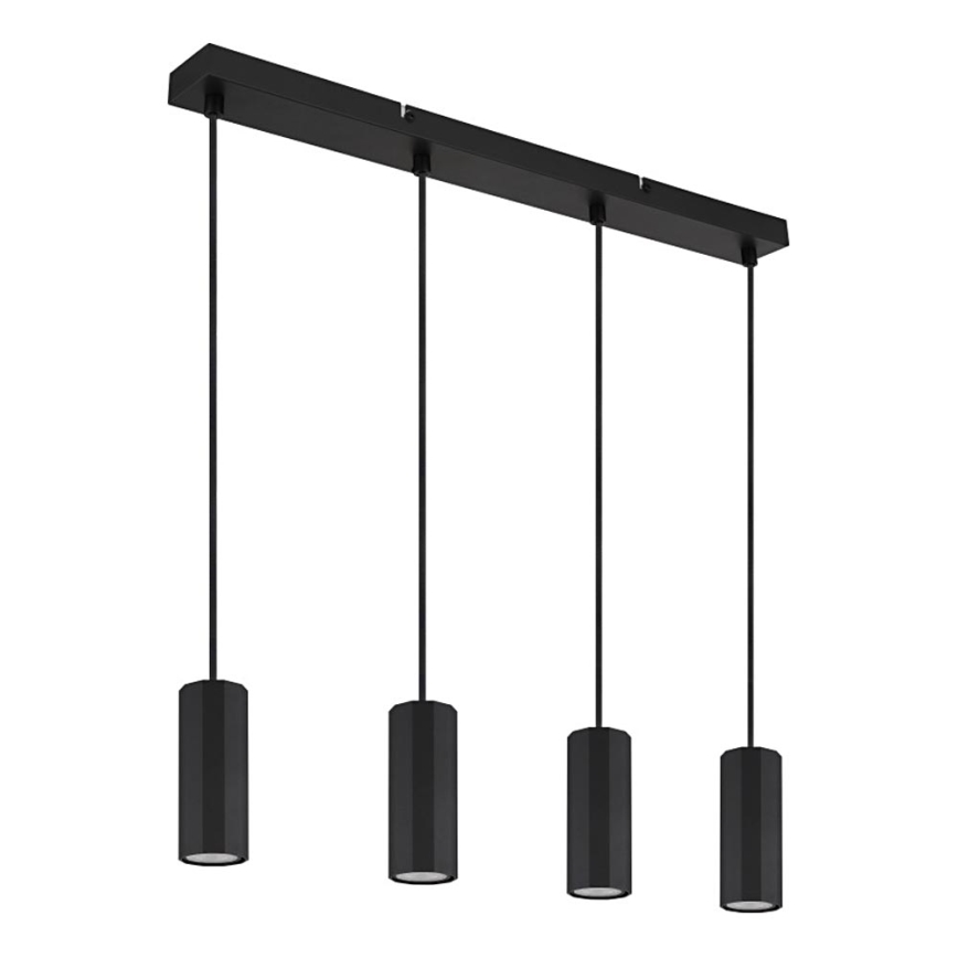 Globo - Подвесная люстра 4xGU10/25W/230V черный