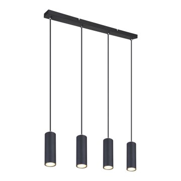 Globo - Подвесная люстра 4xGU10/35W/230V черная