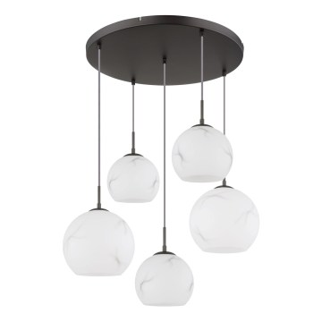 Globo - Подвесная люстра на тросах 5xE27/60W/230V Ø 75 см