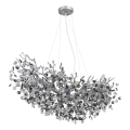Globo - Подвесная люстра на тросе 10xE14/40W/230V серебристая