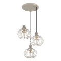 Globo - Подвесная люстра на тросе 3xE27/40W/230V бежевая