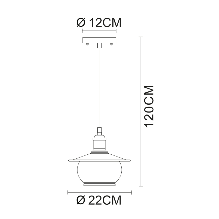 Globo - Подвесной светильник 1xE27/60W/230V
