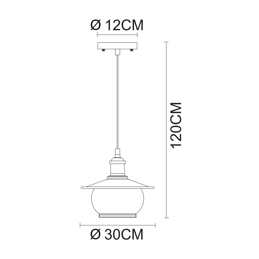 Globo - Подвесной светильник 1xE27/60W/230V