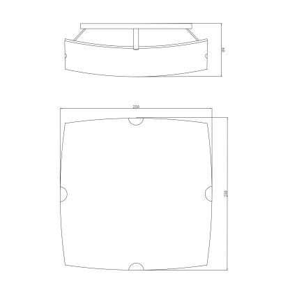 Globo - Потолочный светильник 1xE27/60W/230V