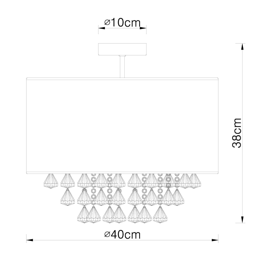 Globo - Потолочный светильник 1xE27/60W/230V