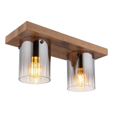 Globo - Потолочный светильник 2xE27/40W/230V 16x41 см