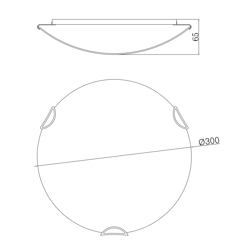Globo - Потолочный светильник 2xE27/60W/230V