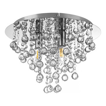 Globo - Потолочный светильник 3xE14/40W/230V диаметр 38 см блестящий хром