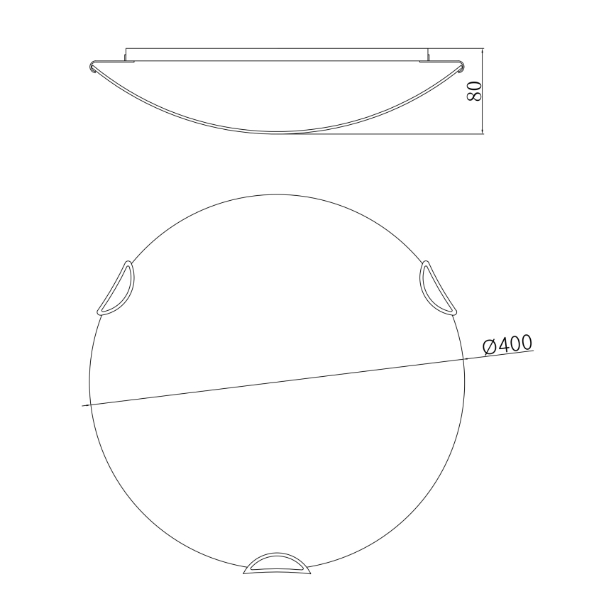 Globo - Потолочный светильник 3xE27/60W/230V