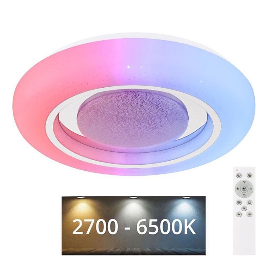 Globo - Потолочный RGBW-светильник с регулированием яркости LED/18W/230V 2700-6500K + дистанционное управление