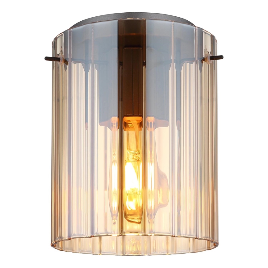 Globo - Потолочный светильник 1xE27/40W/230V диаметр 18 см коричневый