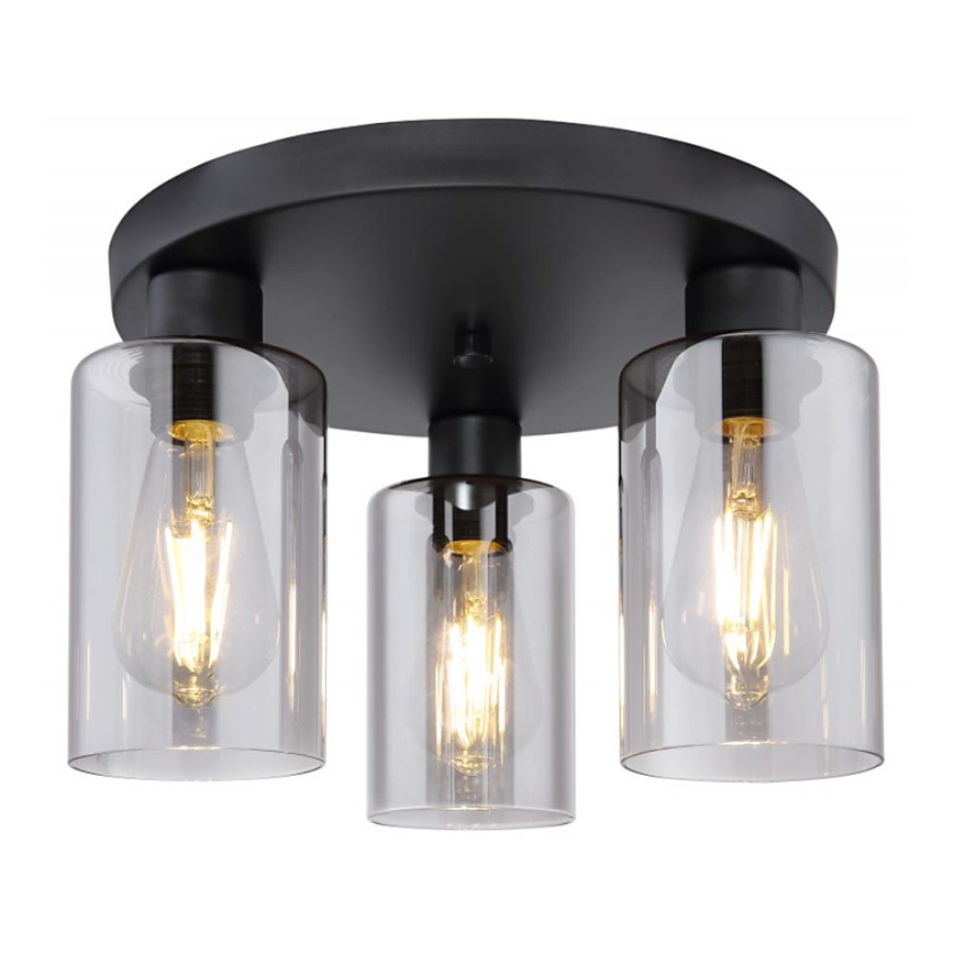 Globo - Потолочный светильник 3xE27/60W/230V черный