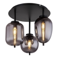 Globo - Припотолочная люстра 3xE14/40W/230V черная