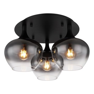 Globo - Припотолочная люстра 3xE27/40W/230V диаметр 45 см черный