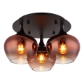 Globo - Припотолочная люстра 3xE27/40W/230V диаметр 45 см медный