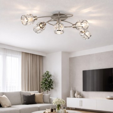Globo - Припотолочная люстра 5xE14/40W/230V