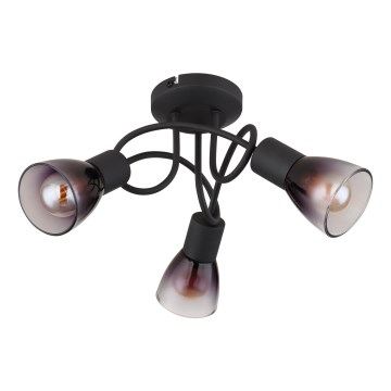 Globo - Припотолочная люстра 3xE14/25W/230V черный