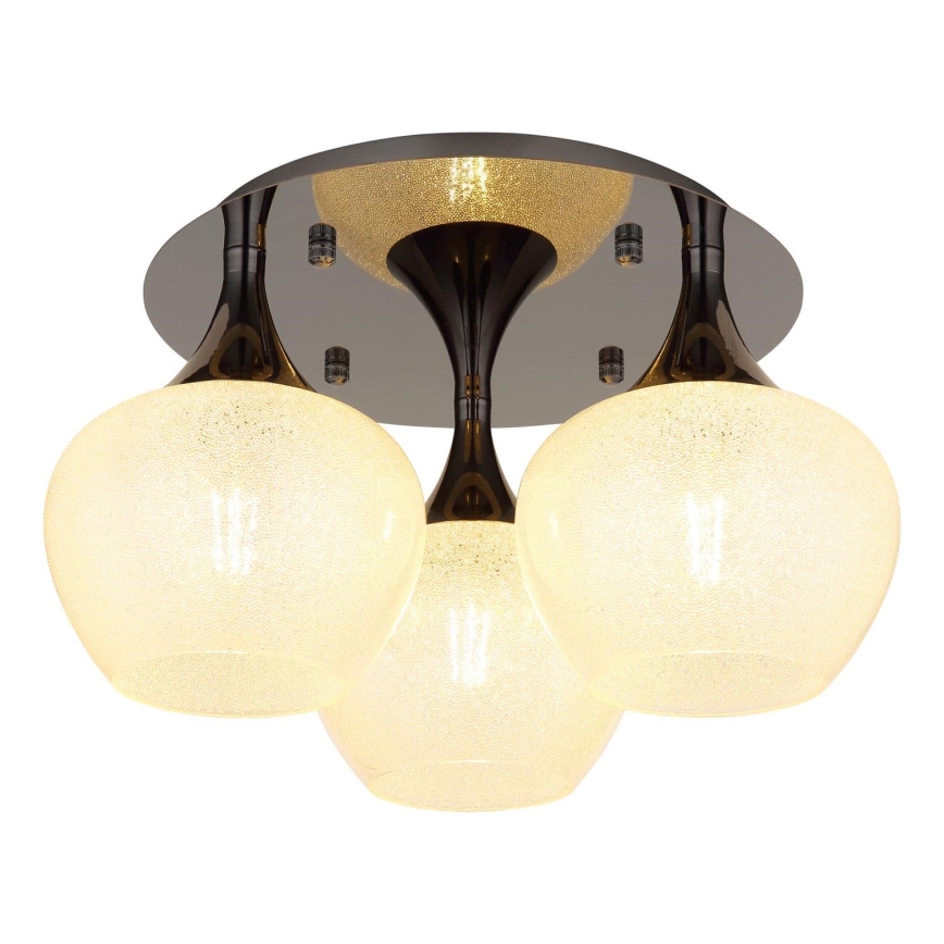Globo - Пристельова люстра 3xE27/40W/230V антрацит