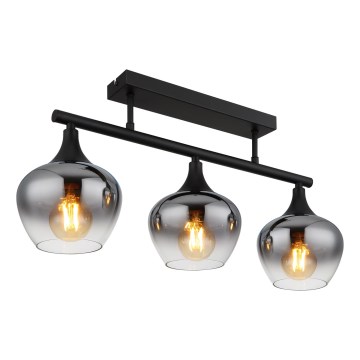 Globo - Пристельова люстра 3xE27/40W/230V чорний
