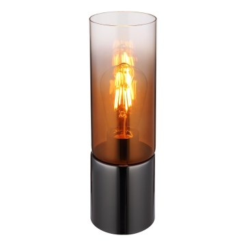 Globo - Сенсорна настільна лампа 1xE27/25W/230V діаметр 9 см чорний/мідний