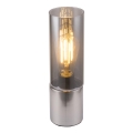Globo - Сенсорна настільна лампа 1xE27/25W/230V діаметр 9 см матовий хром