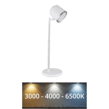 Globo - Сенсорна настільна LED лампа з регулюванням яскравості 4в1 LED/6W/3,7V 3000K/4000K/6500K 1500 mAh USB білий