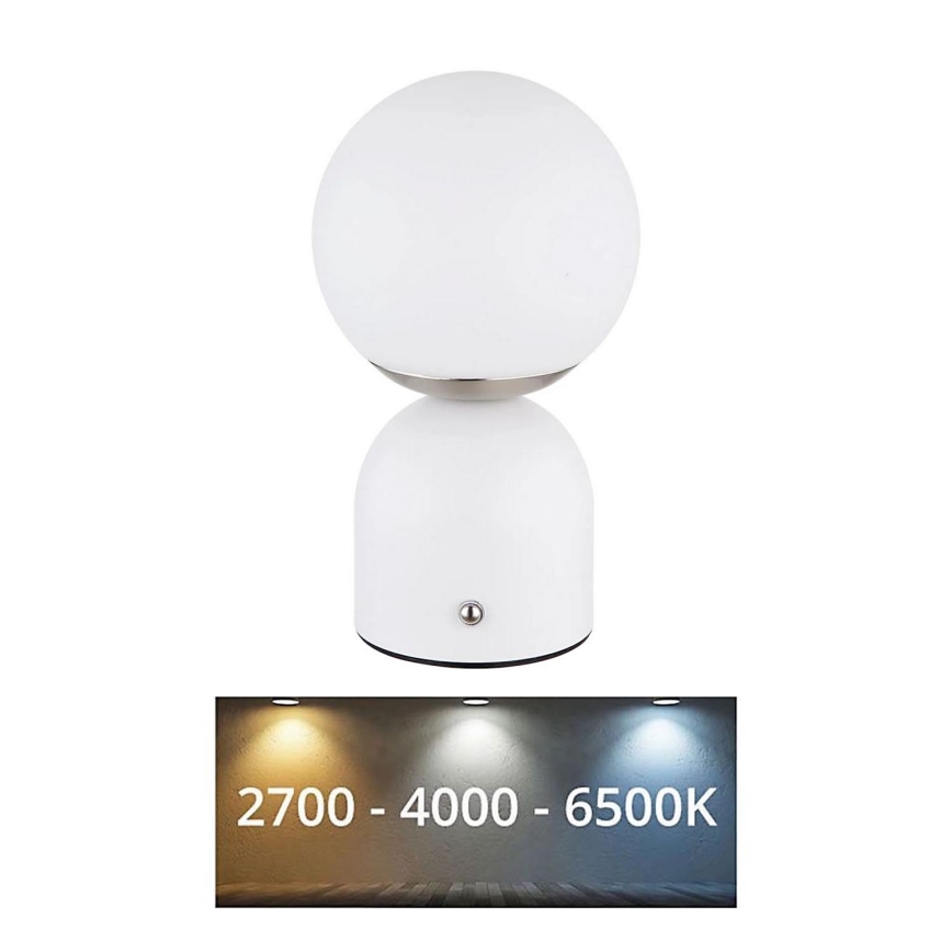 Globo - Сенсорна настільна LED лампа з регулюванням яскравості LED/2,5W/3,7V 2700/4000/6500K 1800 mAh USB білий