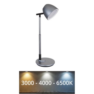 Globo - Сенсорна настільна LED лампа з регулюванням яскравості LED/7,5W/230V 3000K/4000K/6500K сірий