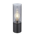Globo - Сенсорная настольная лампа 1xE27/25W/230V диаметр 9 см черный
