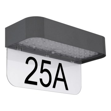 Globo - солнечный светодиодный номер дома LED/6W/3,7V IP54 1800 mAh