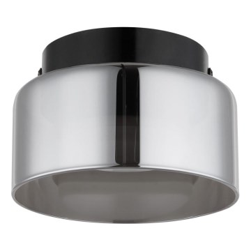 Globo - Стельовий LED світильник 1xGX53/6W/230V діаметр 13 см димчастий/чорний