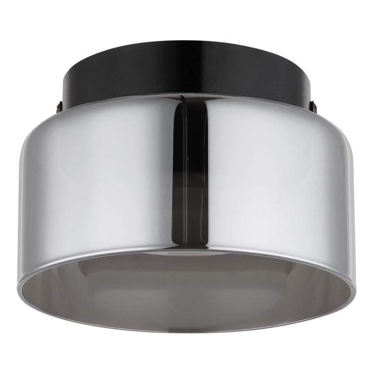 Globo - Стельовий LED світильник 1xGX53/6W/230V діаметр 13 см димчастий/чорний