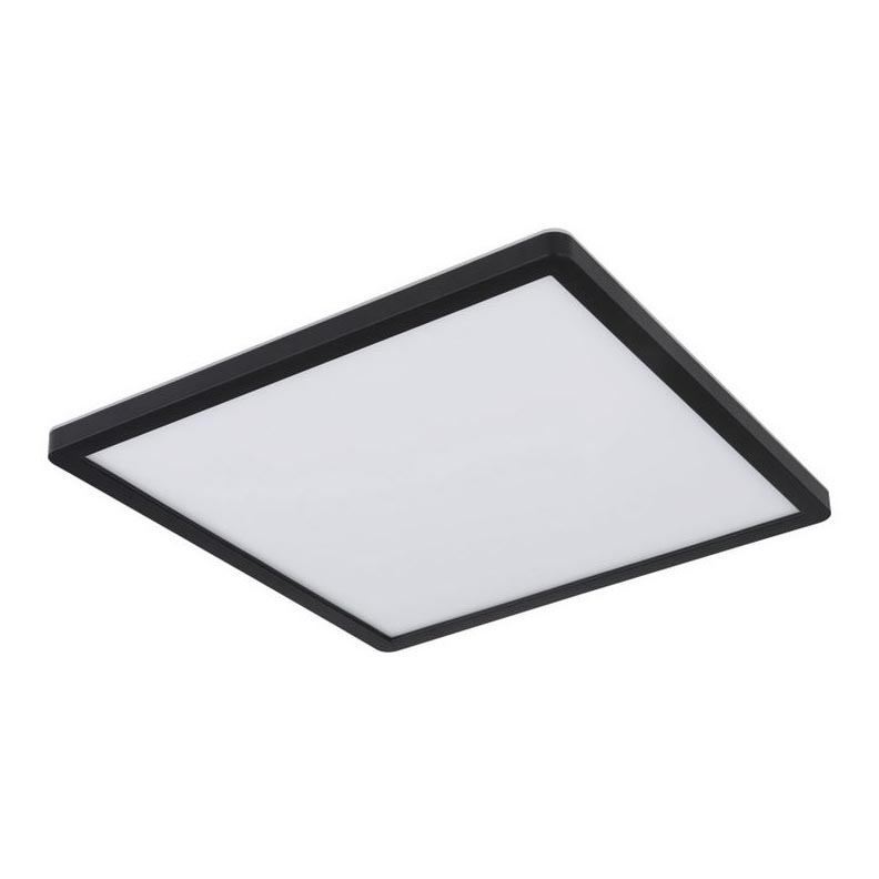 Globo - Стельовий LED світильник для ванної з регулюванням яскравості LED/18W/230V 29,4x29,4 см IP44 чорний