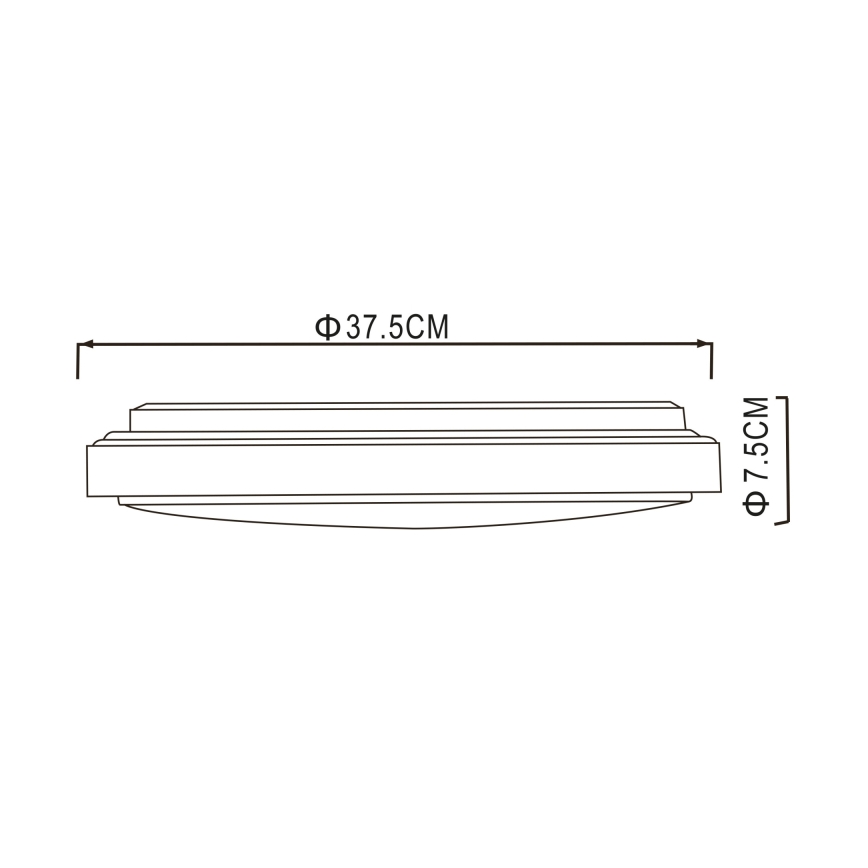 Globo - Стельовий LED світильник LED/24W/230V 3000/4000/6000K діаметр 37,5 см