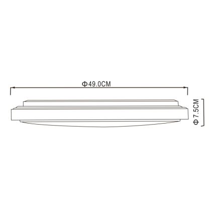 Globo - Стельовий LED світильник LED/32W/230V 3000/4000/6000K діаметр 49 см